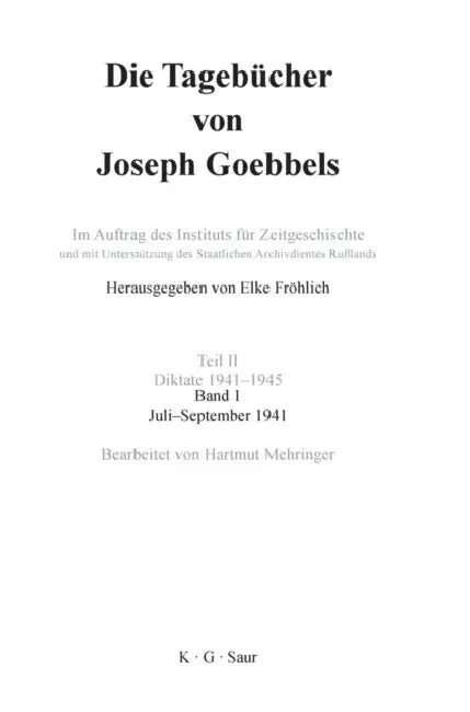Buy Juli - September 1941 (English, Elke Fröhlich) Online at Best Price - BookBajar
