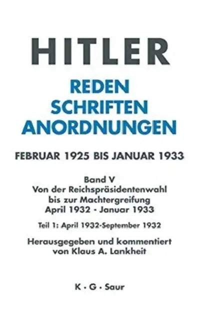 Buy April 1932 - September 1932 (English, Klaus A. Lankheit) Online at Best Price - BookBajar