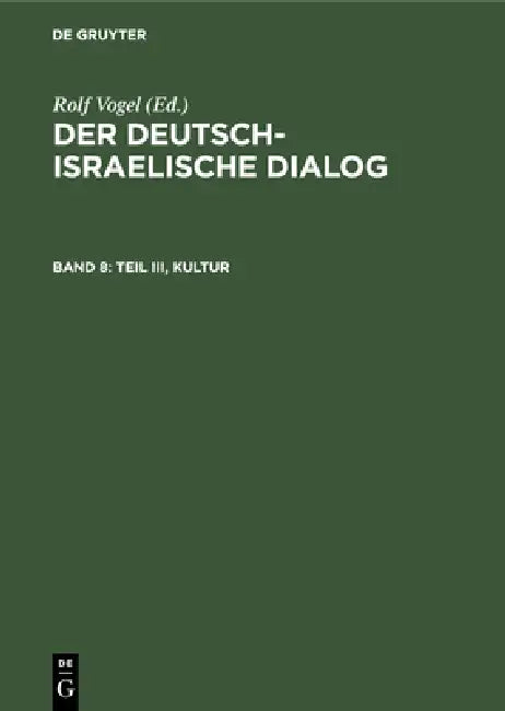 Buy Teil III, Kultur (English, Rolf Vogel) Online at Best Price - BookBajar