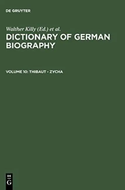 Buy Dictionary of German Biography (English, Walther (EDT)/ Vierhaus, Rudolf (EDT)/ Engelhardt, Dietrich Von (EDT) Killy) Online at Best Price - BookBajar