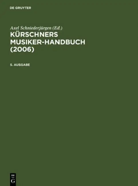 Buy Kurschners Musiker-handbuch (English, Not Available (NA)) Online at Best Price - BookBajar