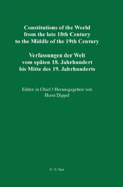 Buy National Constitutions / State Constitutions (Alabama - Frankland) / Nationale Verfassungen / Staats (English, Horst Dippel) Online at Best Price - BookBajar