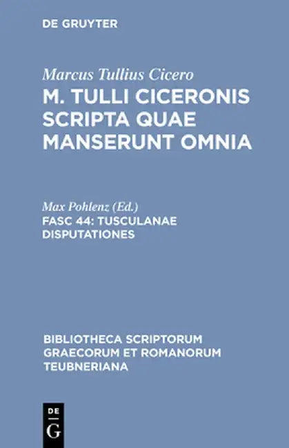 Buy Tusculanae Disputationes (English, Max Pohlenz) Online at Best Price - BookBajar