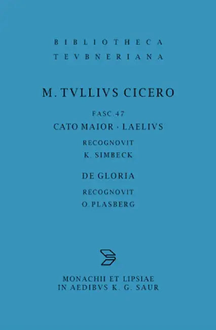 Buy Cato Maior. Laelius. de Gloria (English, Otto Plasberg) Online at Best Price - BookBajar