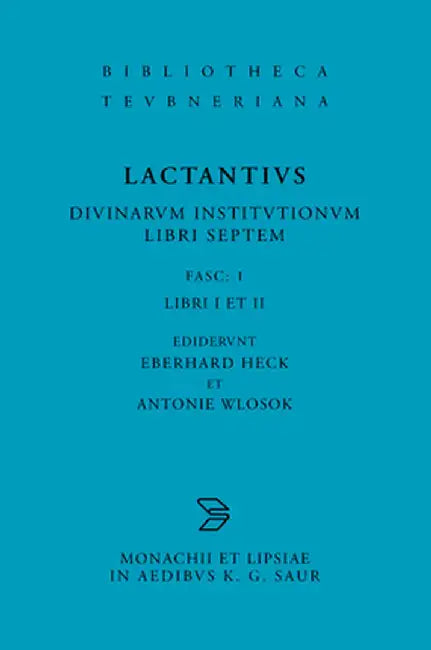 Buy L. Caelius Firmianus Lactantius (English, Eberhard Heck) Online at Best Price - BookBajar