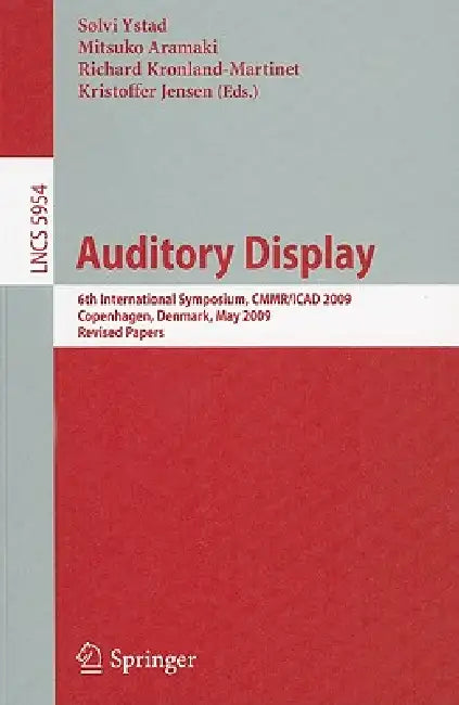 Buy Auditory Display (English, Sølvi Ystad | Mitsuko Aramaki | Richard Kronland-Martinet) Online at Best Price - BookBajar