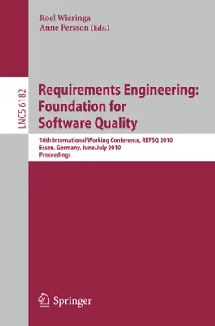 Buy Requirements Engineering (English, Roel Wieringa | Anne Persson) Online at Best Price - BookBajar