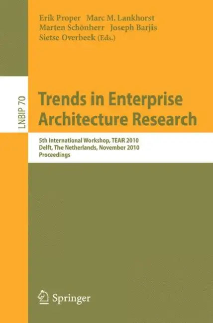 Buy Trends in Enterprise Architecture Research (English, Marc Lankhorst | Marten Schönherr | Joseph Barjis) Online at Best Price - BookBajar