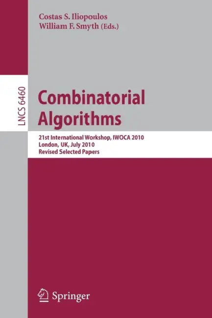 Buy Combinatorial Algorithms (English, Costas S. Iliopoulos | William F. Smyth) Online at Best Price - BookBajar