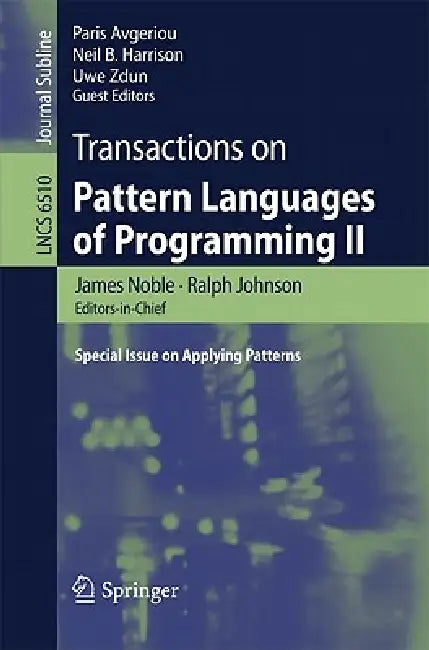 Buy Transactions on Pattern Languages of Programming II (English, James Noble | Ralph Johnson | Paris Avgeriou) Online at Best Price - BookBajar