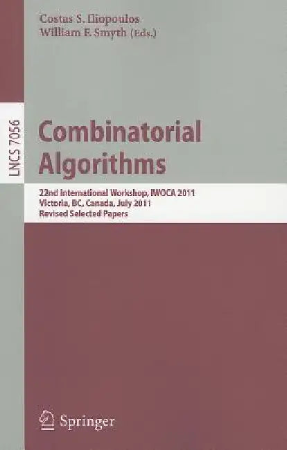 Buy Combinatorial Algorithms (English, Costas S. Iliopoulos | William F. Smyth) Online at Best Price - BookBajar