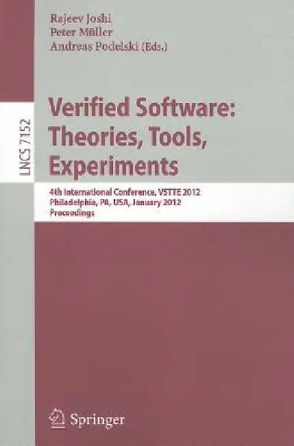 Buy Verified Software (English, Rajeev Joshi | Peter Müller | Andreas Podelski) Online at Best Price - BookBajar