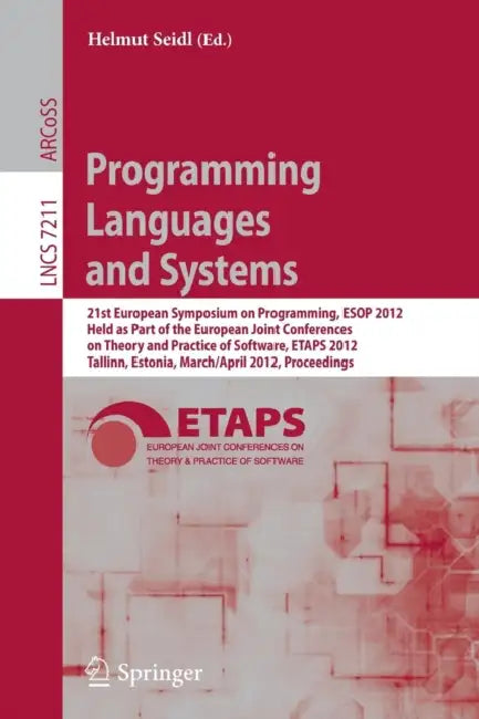 Buy Programming Languages and Systems (English, Helmut Seidl) Online at Best Price - BookBajar