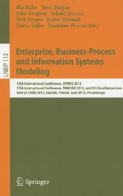 Buy Enterprise, Business-Process and Information Systems Modeling (English, Ilia Bider | Terry Halpin | John Krogstie) Online at Best Price - BookBajar