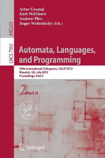 Buy Automata, Languages, and Programming (English, Artur Czumaj | Kurt Mehlhorn | Andrew Pitts) Online at Best Price - BookBajar