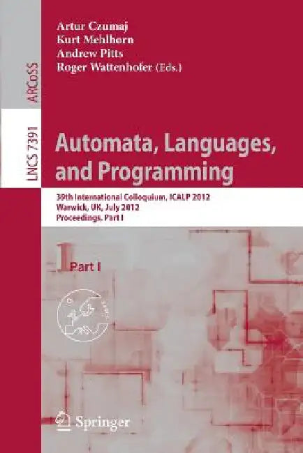 Buy Automata, Languages, and Programming (English, Artur Czumaj | Kurt Mehlhorn | Andrew Pitts) Online at Best Price - BookBajar