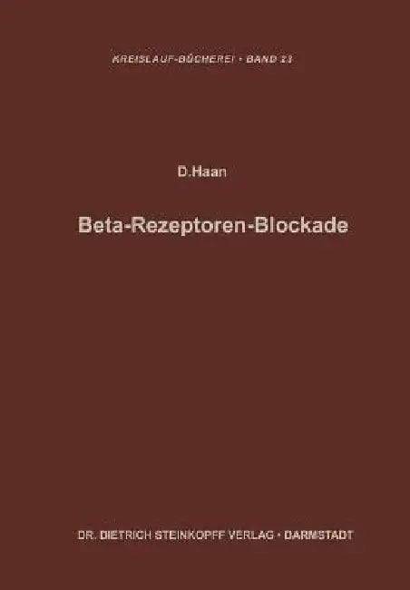 Buy Beta-Rezeptoren-Blockade (English, Dieter Haan | F. -G Schettler) Online at Best Price - BookBajar
