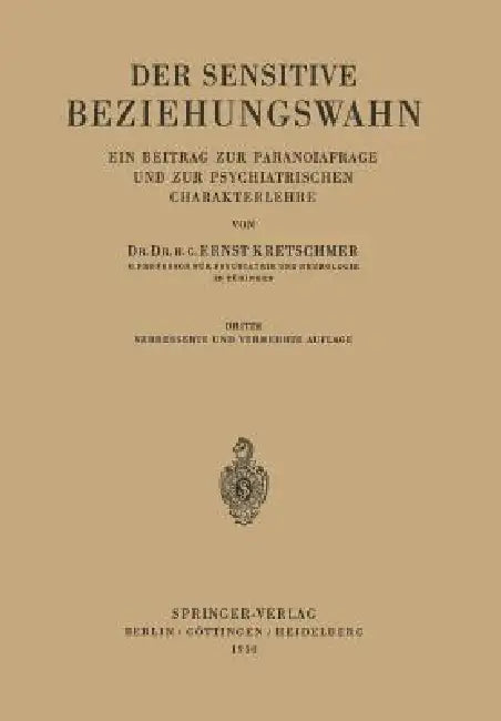 Buy Der Sensitive Beziehungswahn (English, Ernst Kretschmer) Online at Best Price - BookBajar