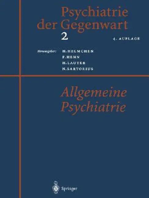 Buy Psychiatrie Der Gegenwart 2 (English, Hanfried Helmchen | Fritz Henn | Hans Lauter) Online at Best Price - BookBajar