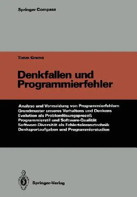Buy Denkfallen Und Programmierfehler (English, Timm Grams) Online at Best Price - BookBajar