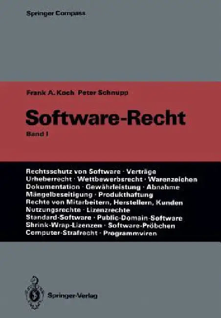 Buy Software-Recht (English, Frank A. Koch | Peter Schnupp) Online at Best Price - BookBajar