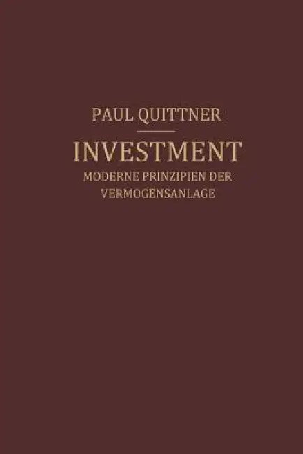 Buy Investment (English, Paul Quittner) Online at Best Price - BookBajar