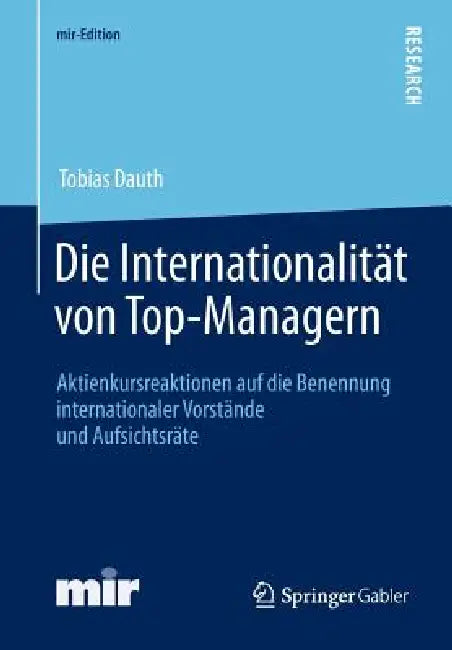 Buy Die Internationalität Von Top-Managern (English, Tobias Dauth) Online at Best Price - BookBajar