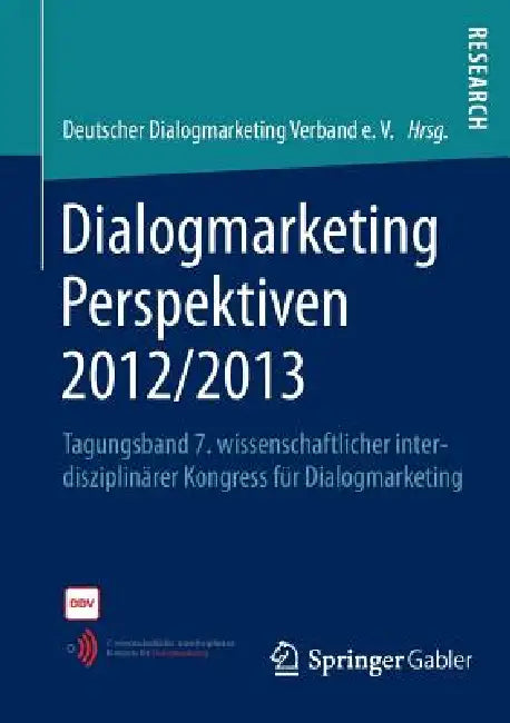 Buy Dialogmarketing Perspektiven 2012/2013 (English, Deutscher Dialogmarketing Verband E. V.) Online at Best Price - BookBajar