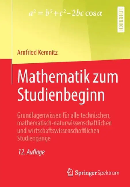 Buy Mathematik Zum Studienbeginn (English, Arnfried Kemnitz) Online at Best Price - BookBajar