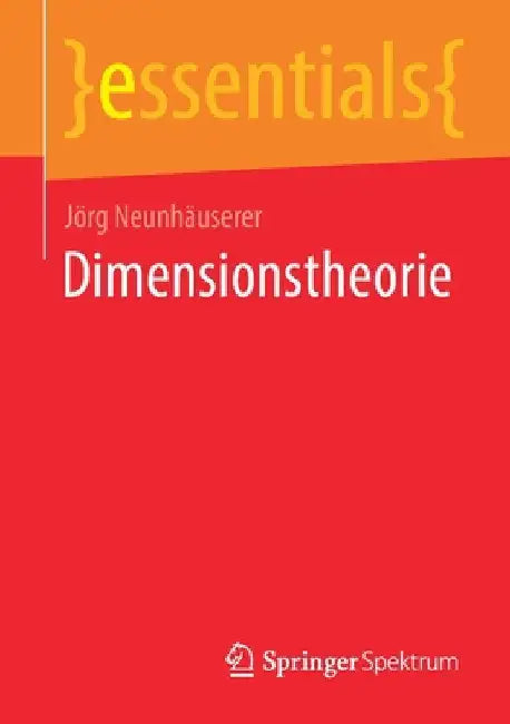 Buy Dimensionstheorie (English, Jörg Neunhäuserer) Online at Best Price - BookBajar