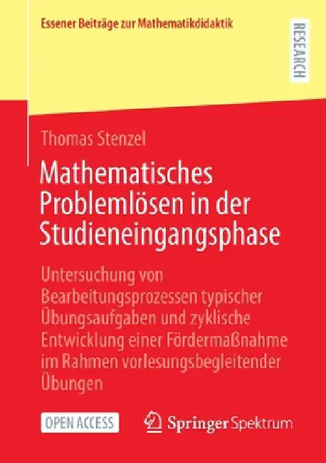 Buy Mathematisches Problemlösen in Der Studieneingangsphase (English, Thomas Stenzel) Online at Best Price - BookBajar