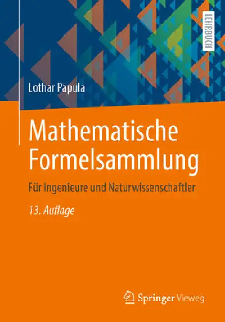 Buy Mathematische Formelsammlung (English, Lothar Papula) Online at Best Price - BookBajar