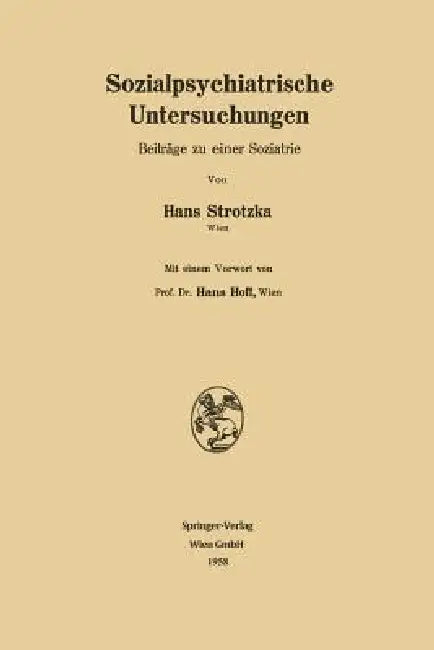 Buy Sozialpsychiatrische Untersuchungen (English, Hans Strotzka) Online at Best Price - BookBajar