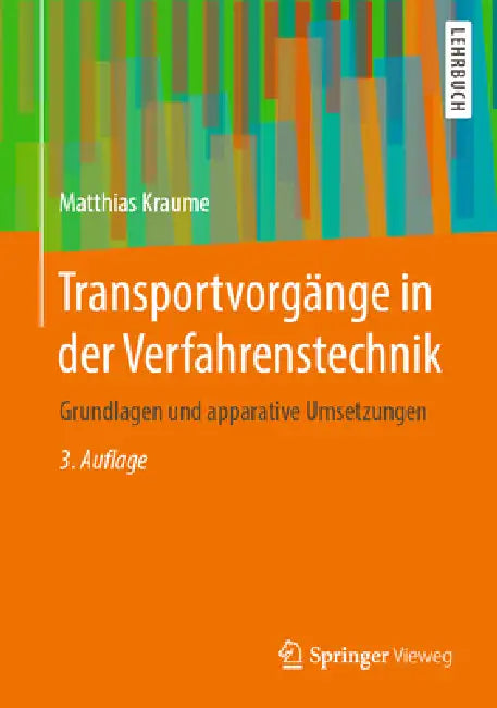Buy Transportvorgänge in Der Verfahrenstechnik (English, Matthias Kraume) Online at Best Price - BookBajar