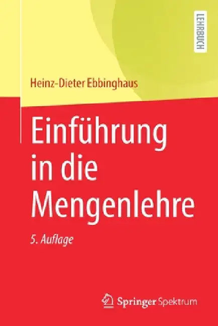 Buy Einführung in Die Mengenlehre (English, Heinz-Dieter Ebbinghaus) Online at Best Price - BookBajar