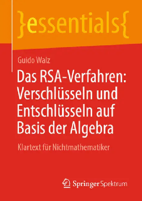 Buy Das Rsa-Verfahren (English, Guido Walz) Online at Best Price - BookBajar