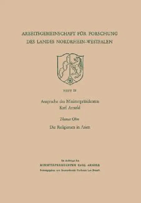 Buy Ansprache Des Ministerpräsidenten Karl Arnold. Die Religionen in Asien (English, Karl Arnold) Online at Best Price - BookBajar
