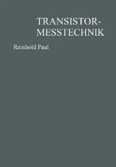 Buy Transistormeßtechnik (English, Reinhold Paul) Online at Best Price - BookBajar