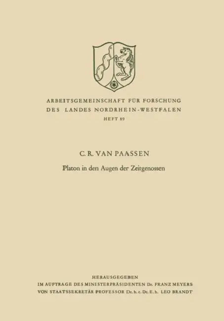 Buy Platon in Den Augen Der Zeitgenossen (English, C. R. Van Paassen) Online at Best Price - BookBajar
