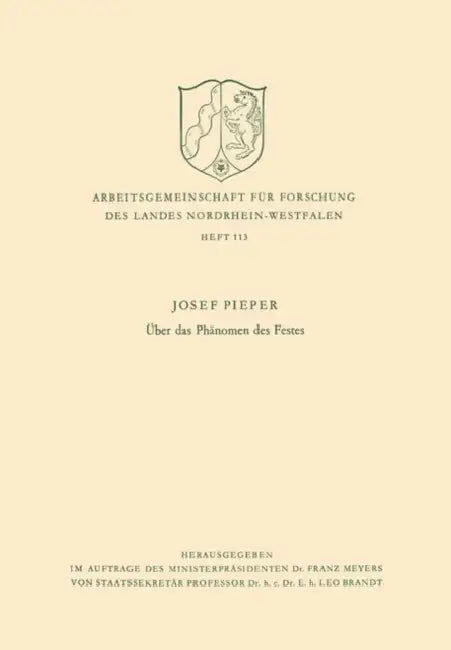 Buy Über Das Phänomen Des Festes (English, Josef Pieper) Online at Best Price - BookBajar