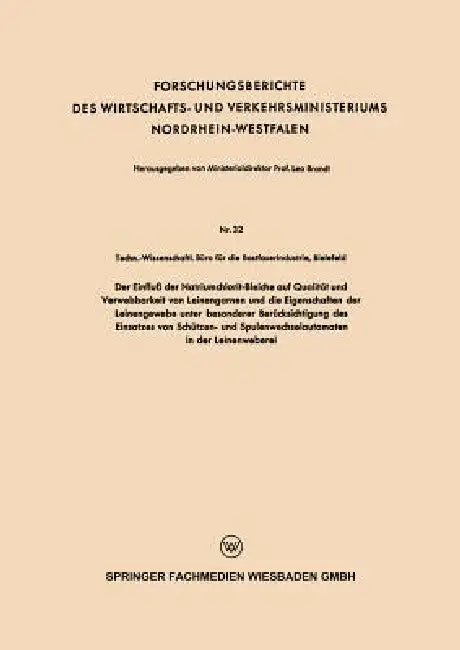 Buy Der Einfluß Der Natriumchlorit-Bleiche Auf Qualität Und Verwebbarkeit Von Leinengarnen Und Die Eigen (English, Techn -Wissenschaftl Büro Die Bastfaseri) Online at Best Price - BookBajar