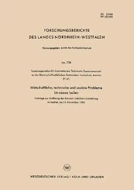 Buy Wirtschaftliche, Technische Und Soziale Probleme Im Neuen Indien (English, W. Von Pochhammer | S. A. Biswas | H. Heinrich) Online at Best Price - BookBajar