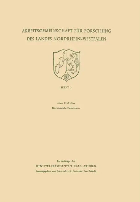 Buy Die Klassische Demokratie (English, Hans Erich Stier) Online at Best Price - BookBajar