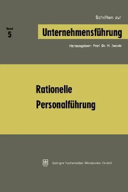Buy Rationelle Personalführung (English, H. Jacob) Online at Best Price - BookBajar
