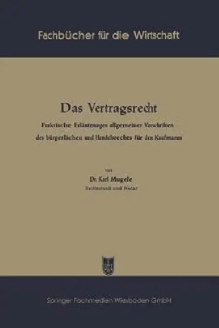 Buy Das Vertragsrecht (English, Karl Mugele) Online at Best Price - BookBajar