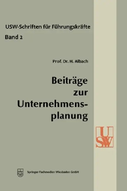 Buy Beiträge zur Unternehmensplanung (English, Horst Albach) Online at Best Price - BookBajar