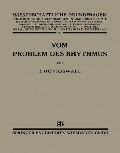 Buy Vom Problem Des Rhythmus (English, Richard Hönigswald) Online at Best Price - BookBajar