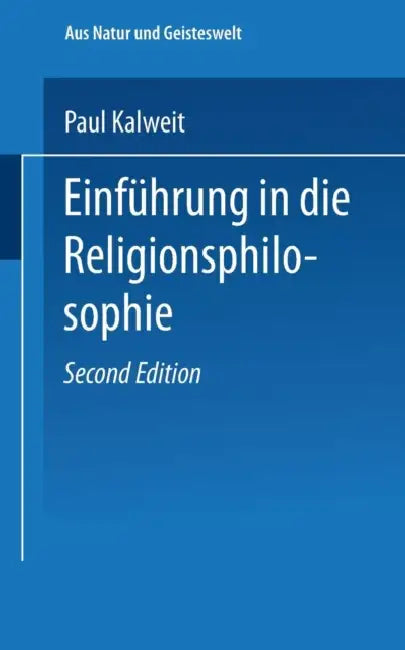 Buy Einführung in Die Religionsphilosophie (English, Paul Kalweit) Online at Best Price - BookBajar