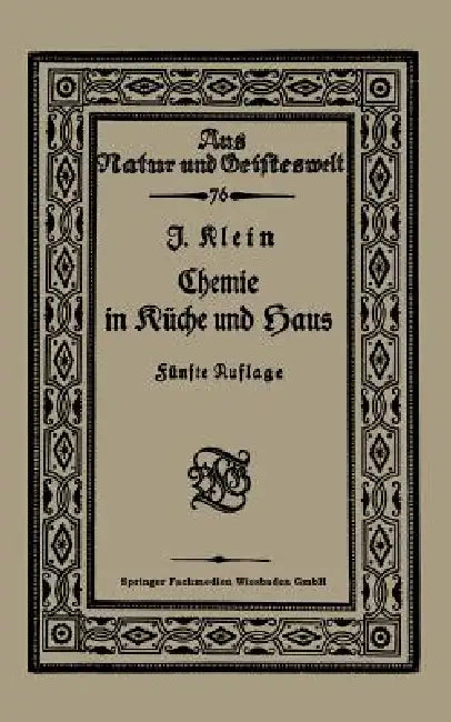 Buy Chemie in Küche Und Haus (English, Joseph Klein) Online at Best Price - BookBajar