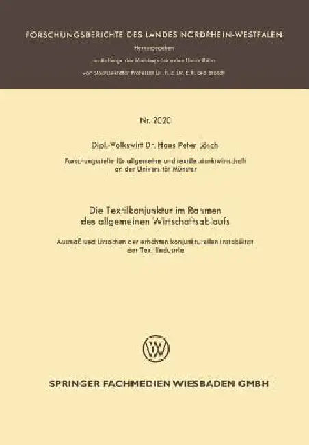 Buy Die Textilkonjunktur Im Rahmen Des Allgemeinen Wirtschaftsablaufs (English, Hans Peter Lösch) Online at Best Price - BookBajar